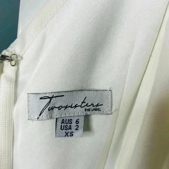 TWOSISTERS THE LABEL Marin White Mini Dress Size 2 NEw without tag - Picture 7 of 7